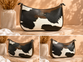 Cow Print Shoulder Bag 🖤✨