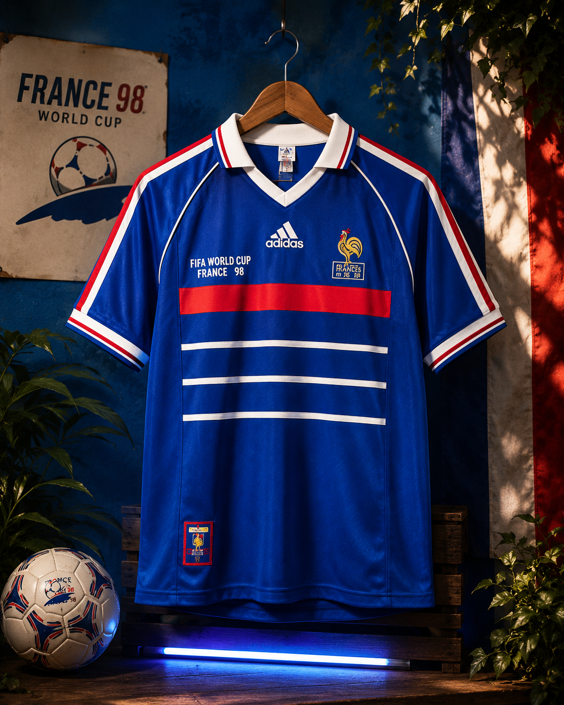 Jersey Retro Francia 98 🇫🇷 — FIFA World Cup